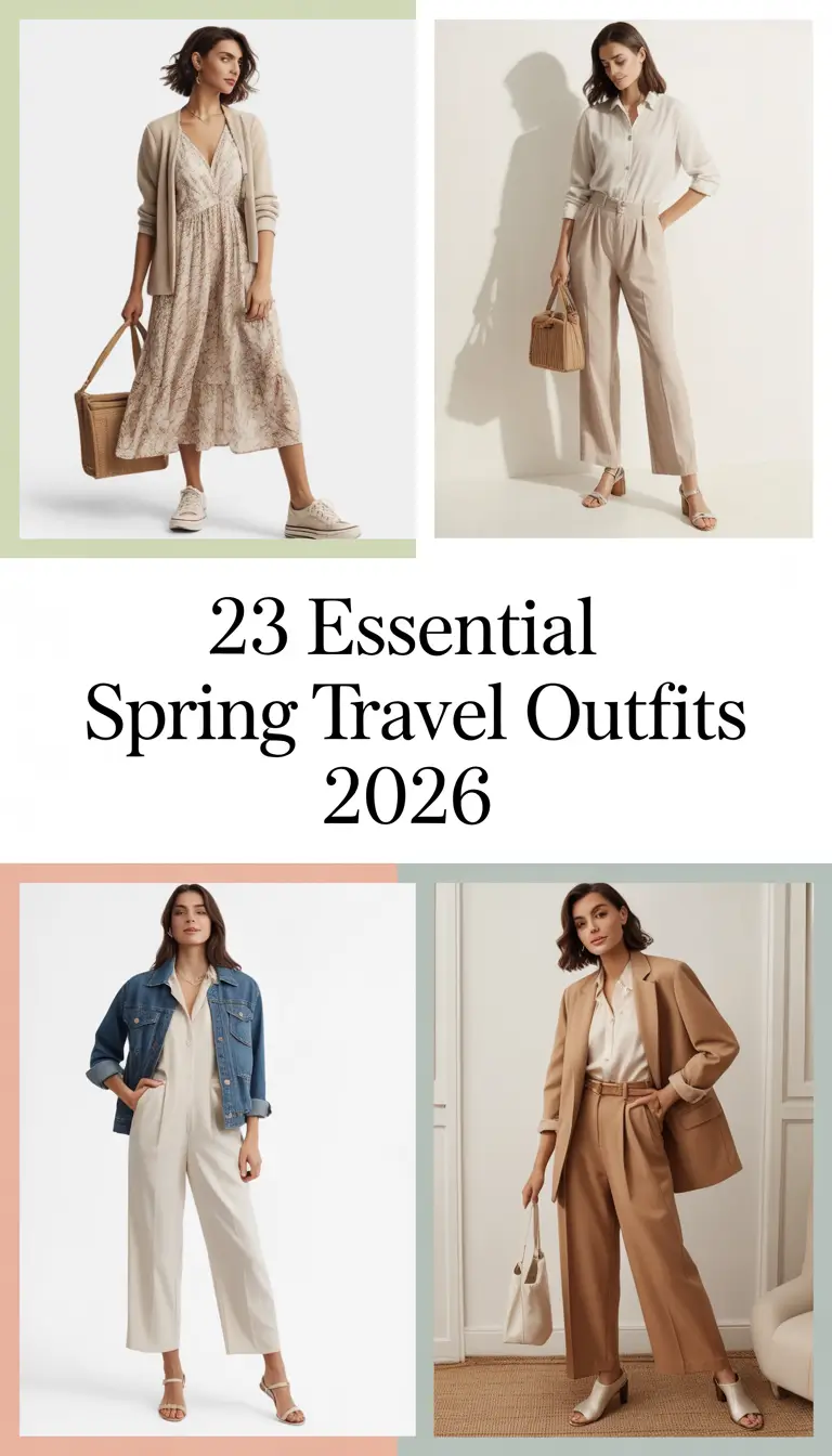 Essential Spring Travel Outfits 2026: Fresh, Cute & Comfy Ideas for European Getaways
