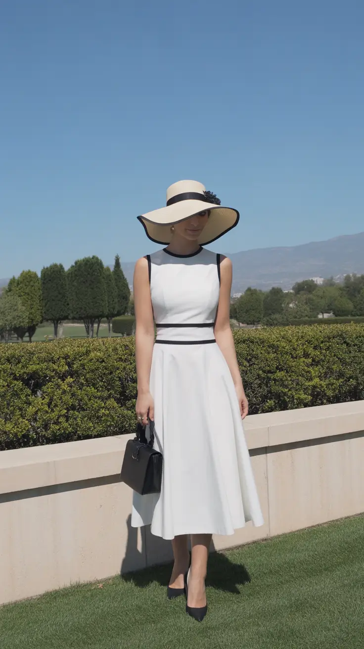 essential spring wedding outfit 2026 Classic Monochrome Elegance for a Timeless Spring Event