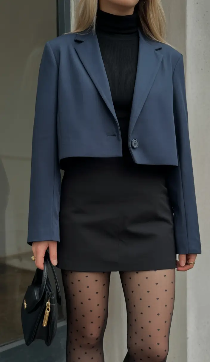 essential spring workwear 2026 Cropped Tailoring with a Sleek Monochrome Edge