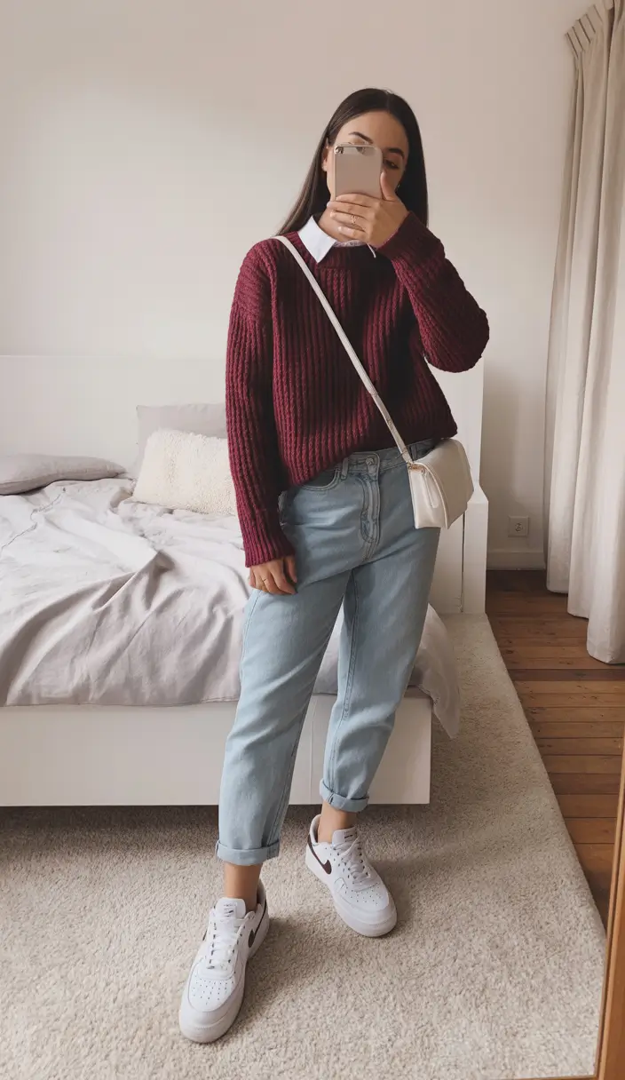 essential spring workwear 2026 Warm Reds and Soft Denim for Everyday Ease