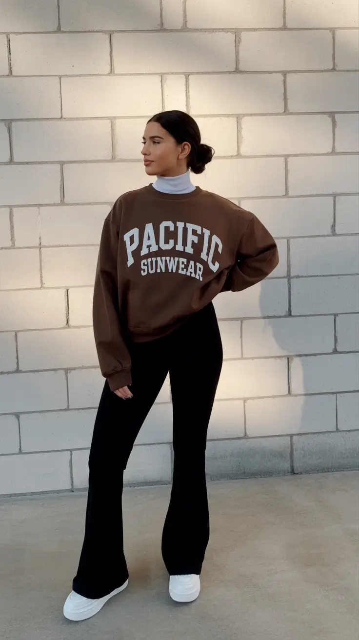 fashionable spring mom outfits 2026 The White Shirt and Sweater Draped Look That Feels Classy and Modern