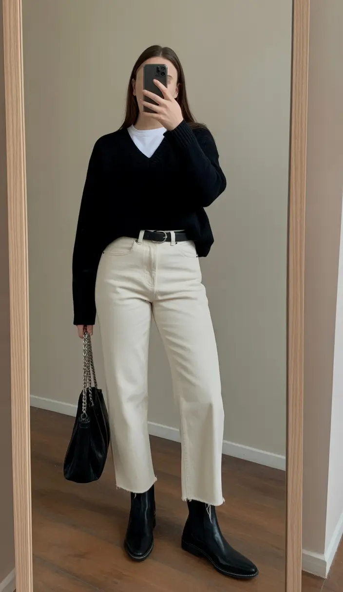 fashionable spring mom outfits 2026 The Black and White Outfit That Feels Instantly Classy