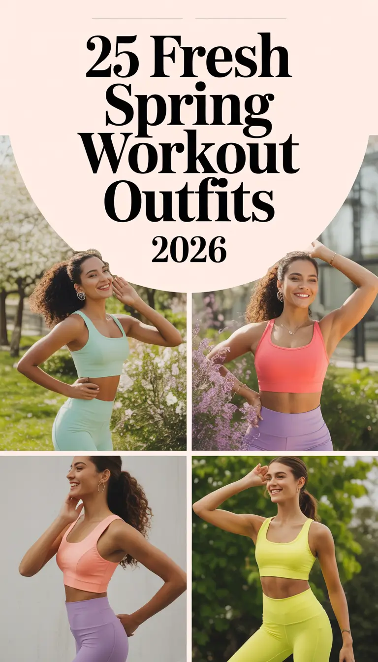 Fresh Spring Workout Outfits 2026: Bright & Aesthetic Activewear Inspiration