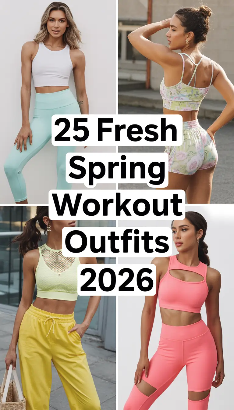 Fresh Spring Workout Outfits 2026: Bright & Aesthetic Activewear Inspiration