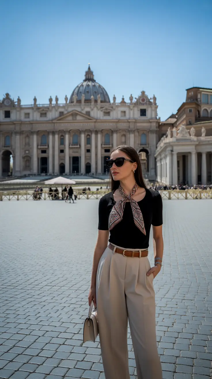 spring vacation outfits Chic Neutrals for a Refined Italian Wander