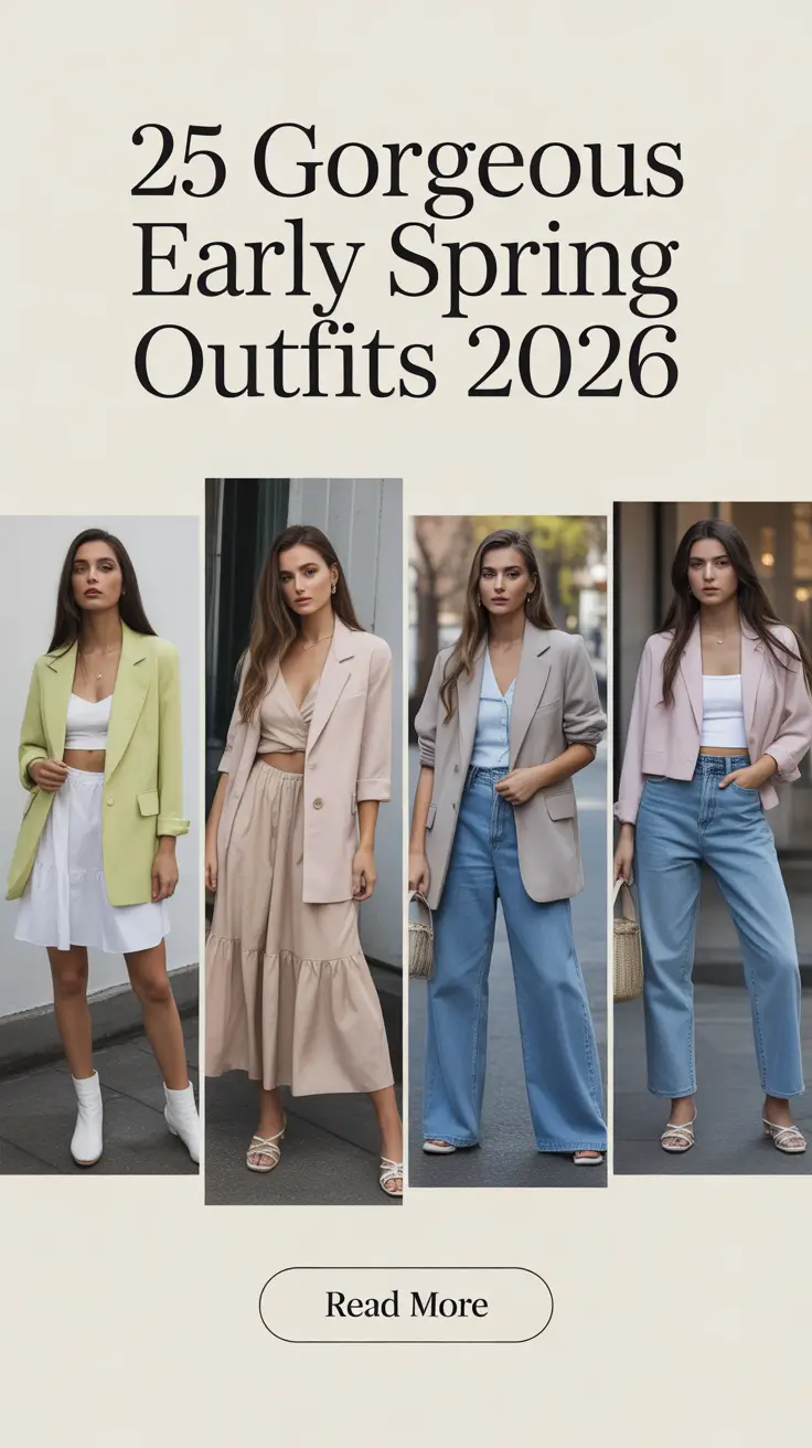 Gorgeous Early Spring Outfits 2026: Fresh, Cute & Comfy Ideas for the New Season