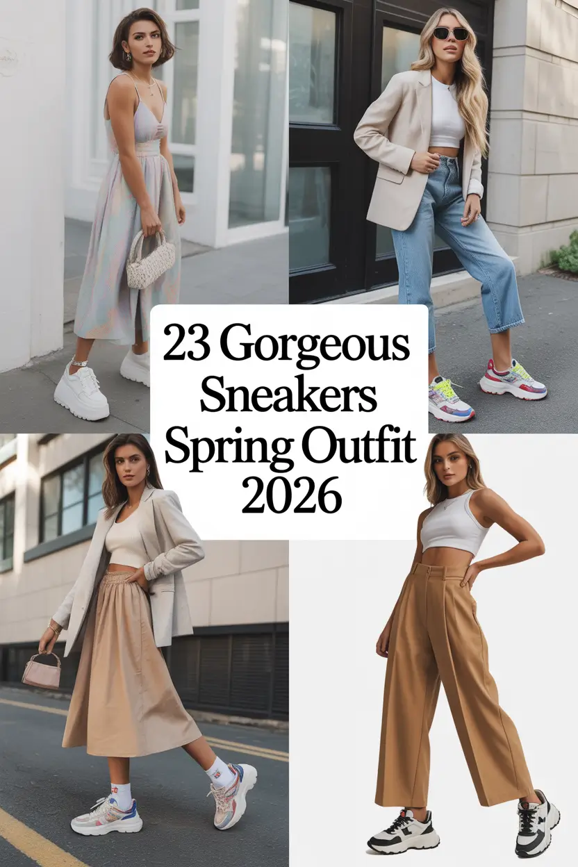 Gorgeous Sneakers Spring Outfits 2026: Fresh Looks for Women Who Love Style