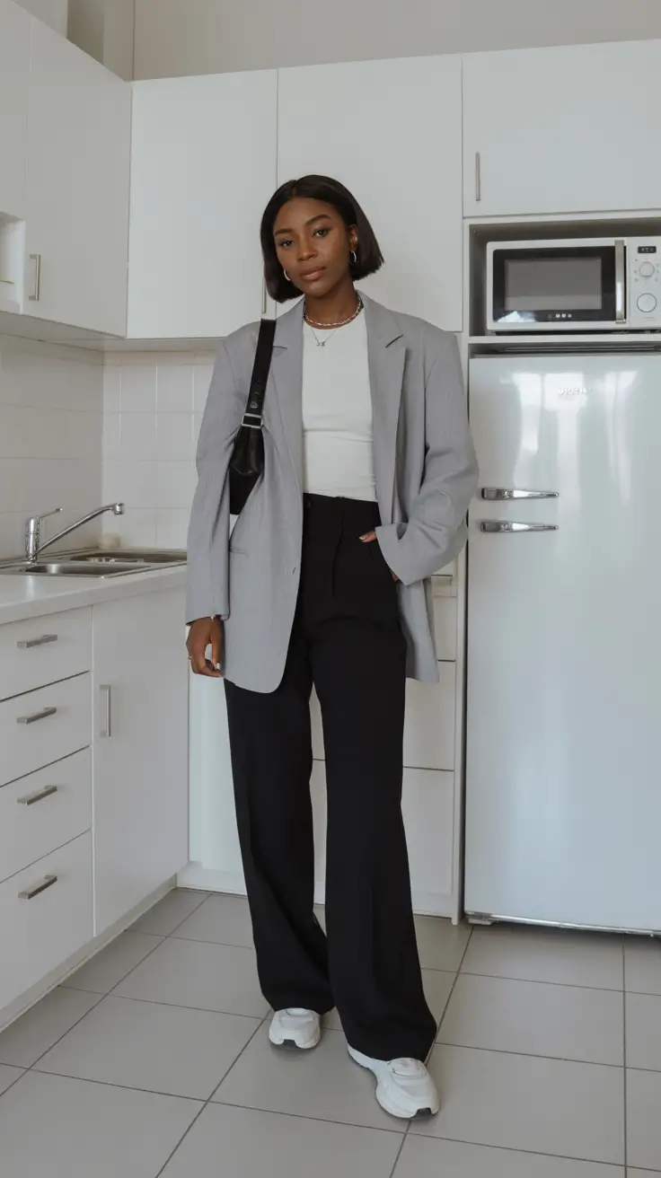 gorgeous spring outfits black women 2026 Tailored Neutrals With A Clean Spring Minimalist Vibe