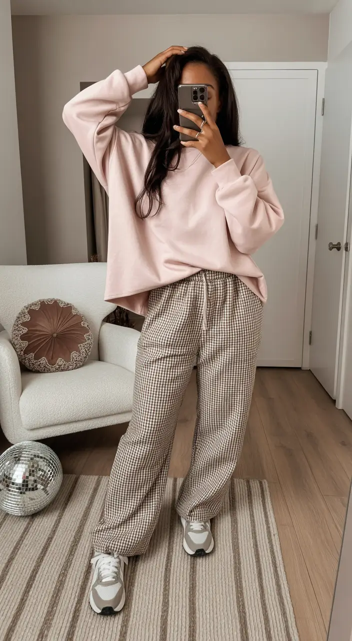 gorgeous spring outfits black women 2026 Soft Pink Comfort With Gentle Spring Movement