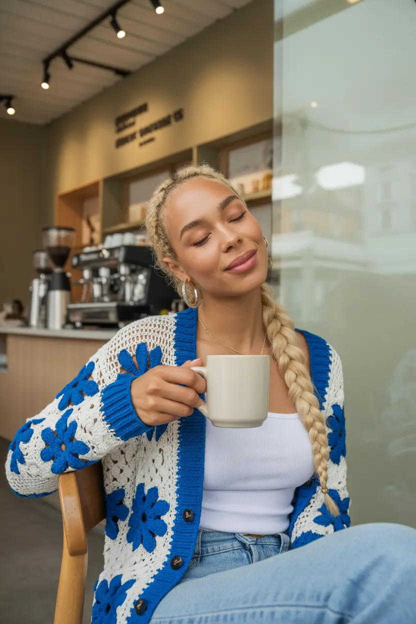 gorgeous spring outfits black women 2026 Crochet Blooms And Soft Denim For Spring Lightness