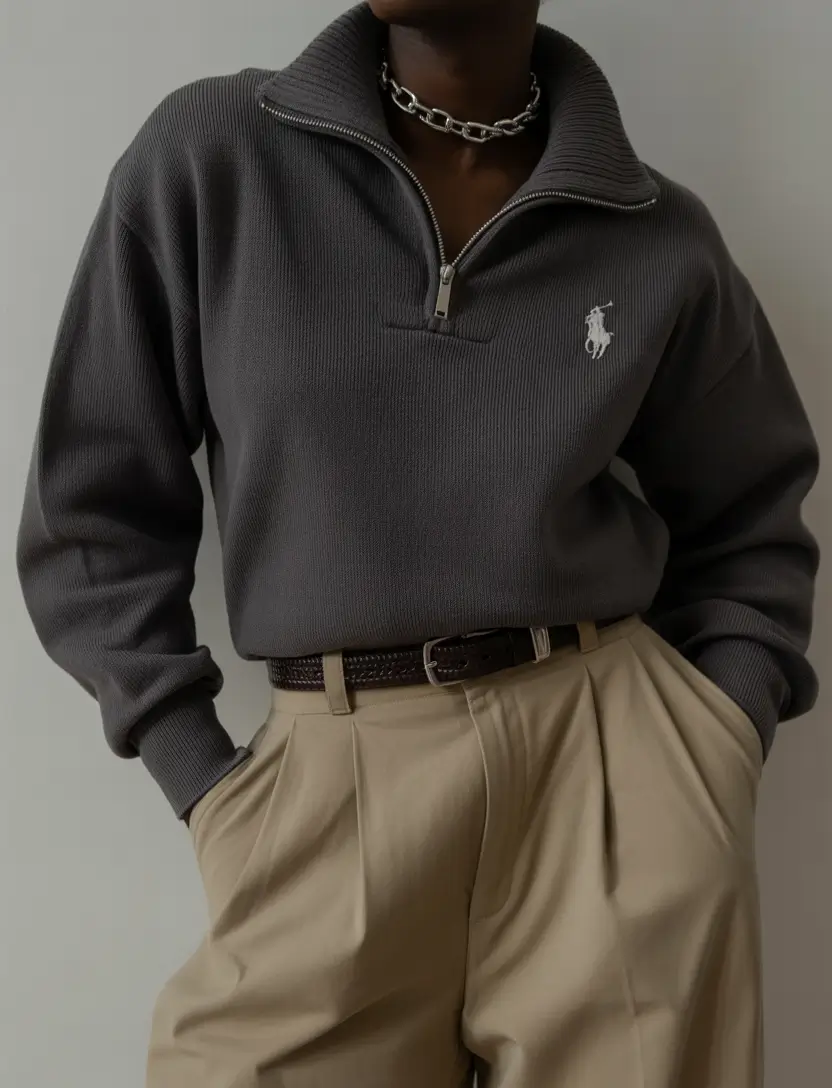 gorgeous spring outfits black women 2026 Minimalist Taupe And Charcoal With Polished Texture