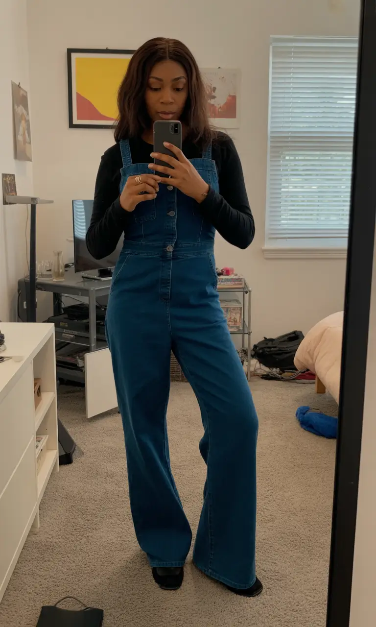 gorgeous spring outfits black women 2026 Denim Overalls With A Modern Retro Spring Twist
