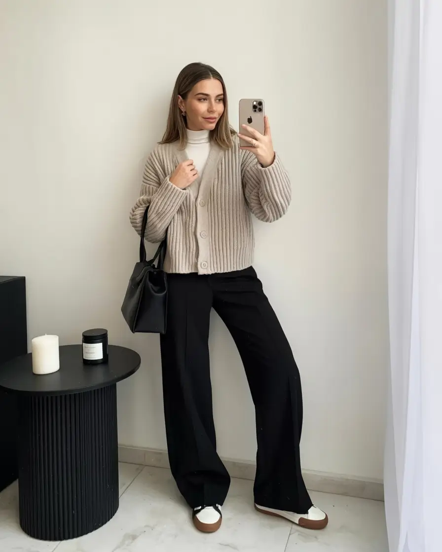 gorgeous winter to spring outfits 2026 Soft Neutral Layers With Modern Tailored Ease