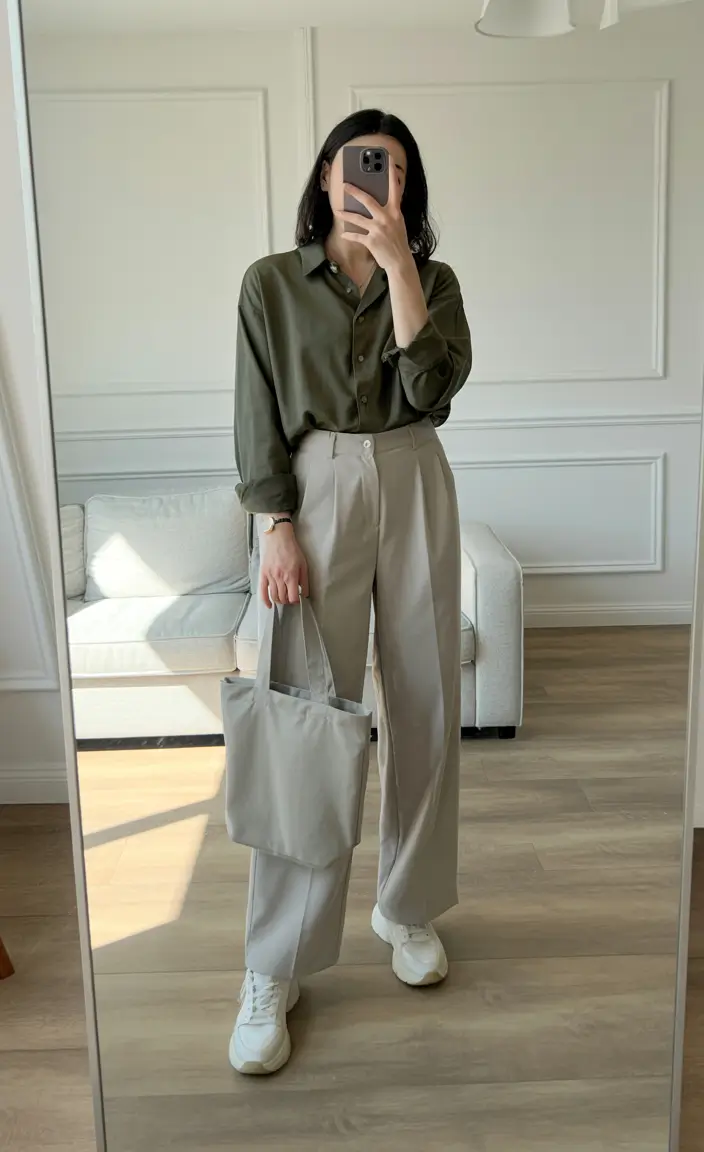 gorgeous winter to spring outfits 2026 Earthy Tones with Relaxed Tailoring