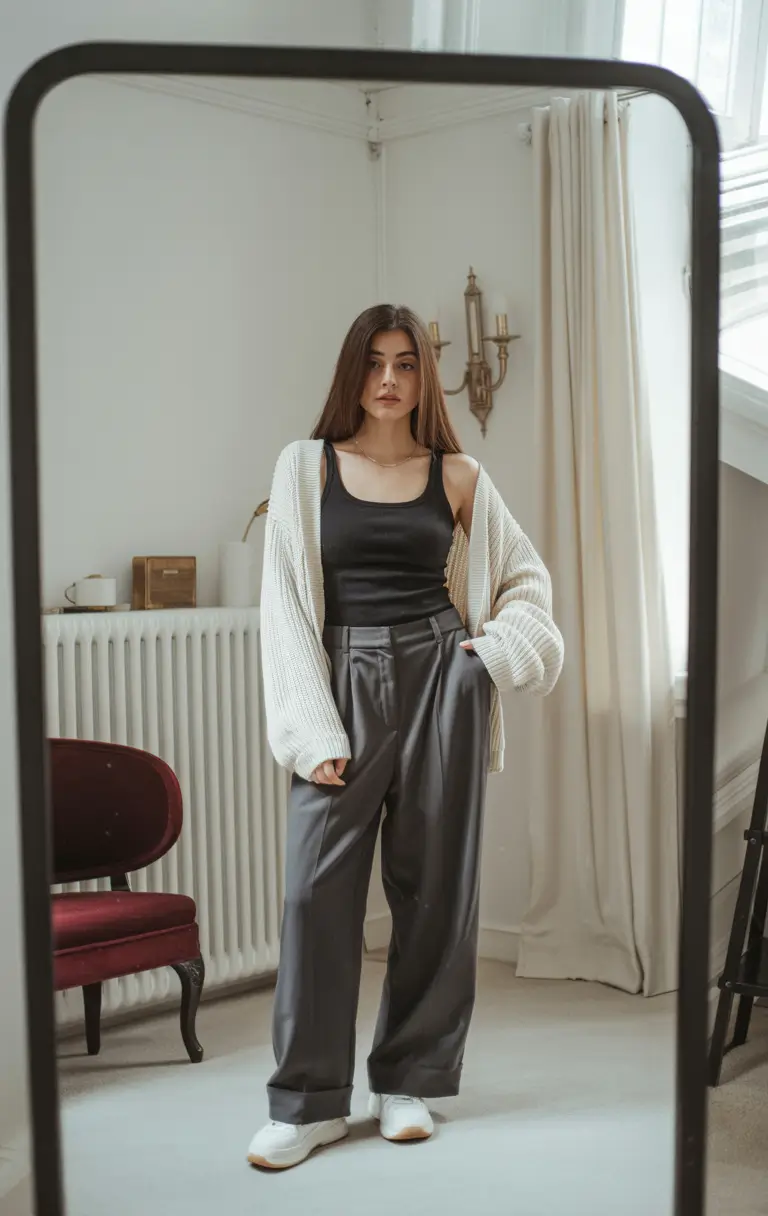 gorgeous winter to spring outfits 2026 Relaxed Soft Layers With Effortless Transitional Flow