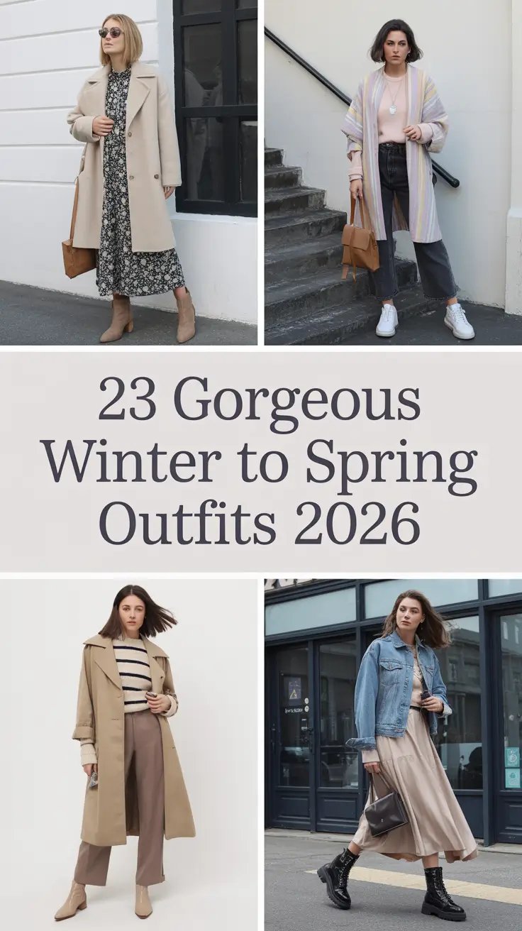 Gorgeous Winter to Spring Outfits 2026: Fresh Transitional Style Inspo for Women
