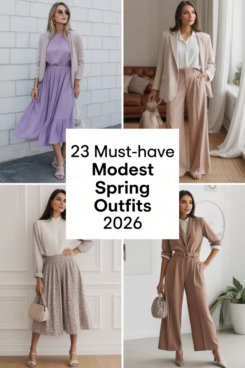 Must-Have Modest Spring Outfits 2026: Fresh, Classy & Cute Ideas for Every Woman