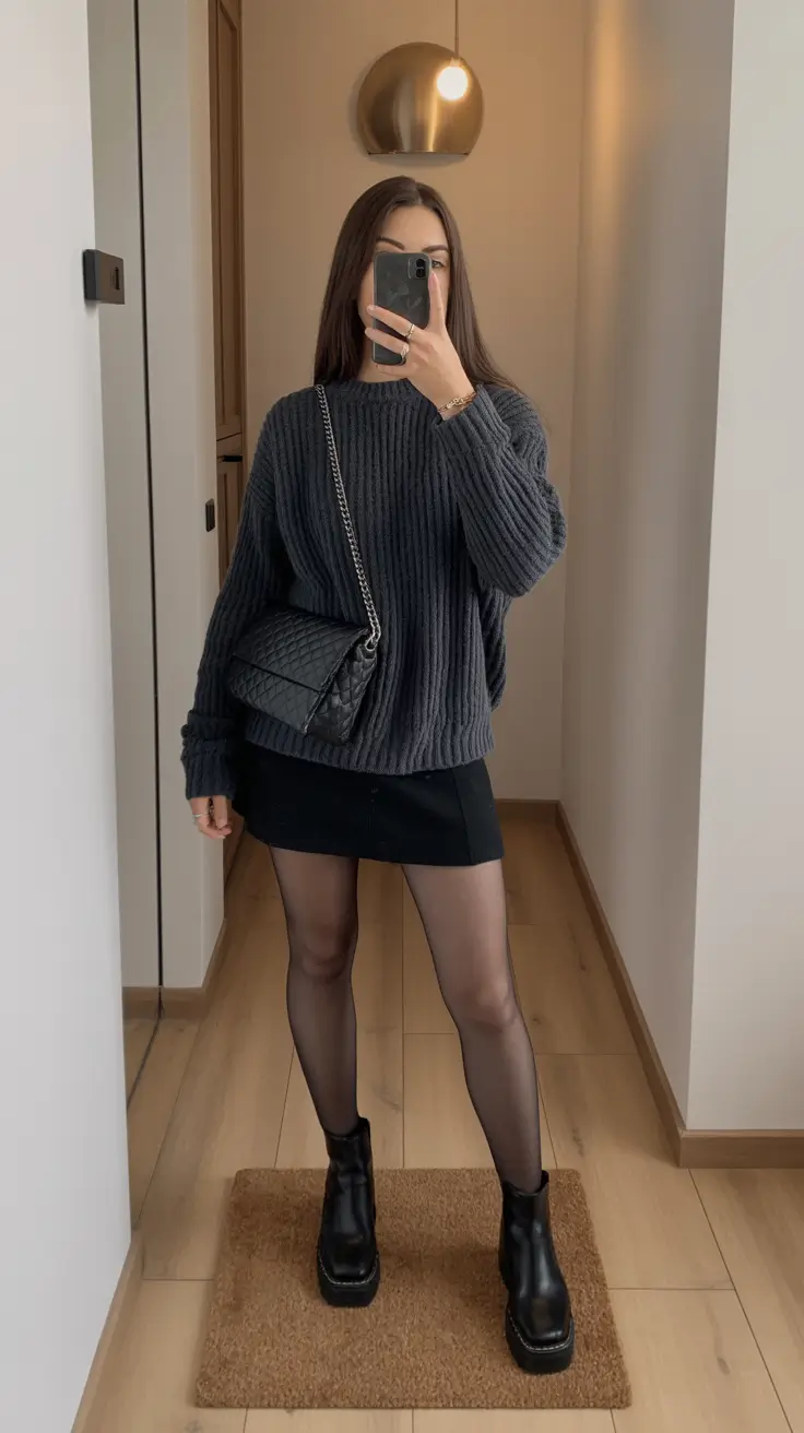 spring formal outfits 2026 Chic Monochrome With an Edgy Twist