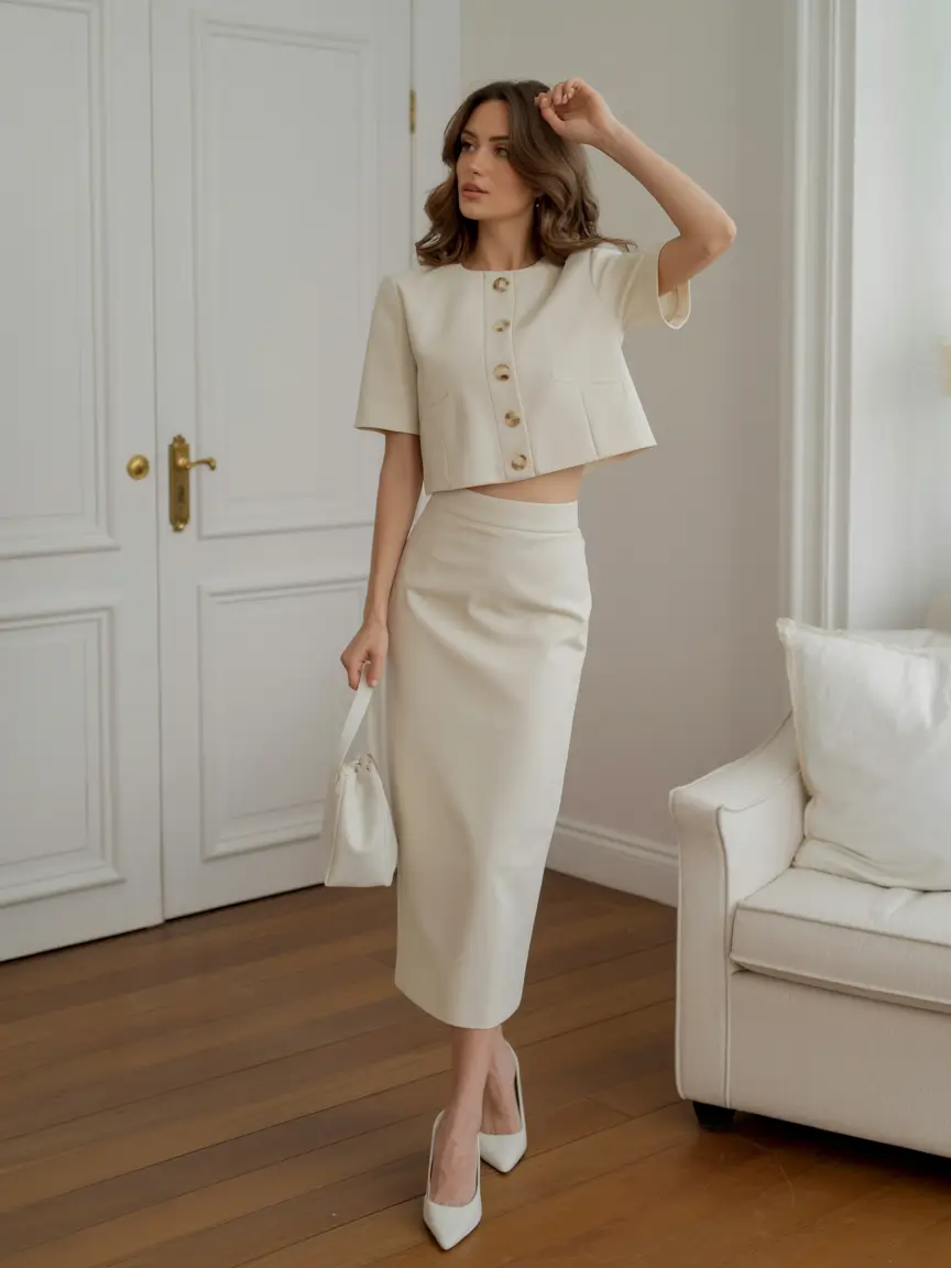 spring formal outfits 2026 Minimalist Cream Elegance
