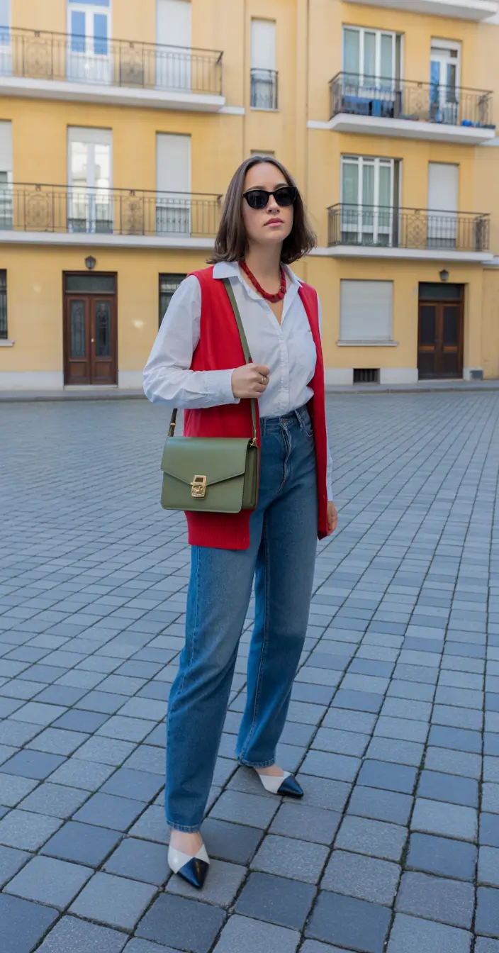 natural spring wardrobe inspiration 2026 Color Accents And Denim For A Fresh Spring Statement