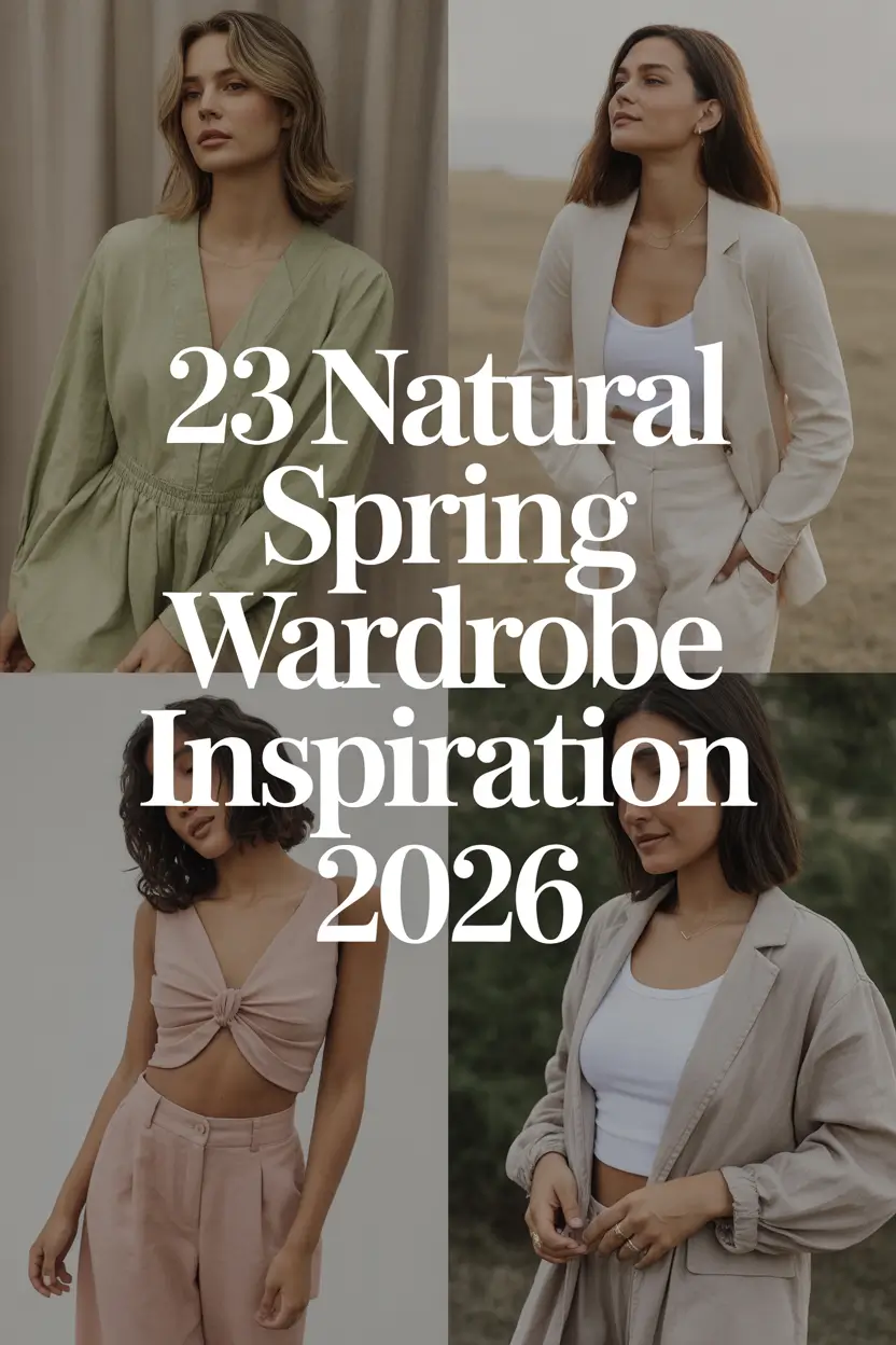 Natural Spring Wardrobe Inspiration 2026: Soft Aesthetic Ideas for a Light, Minimalist Capsule