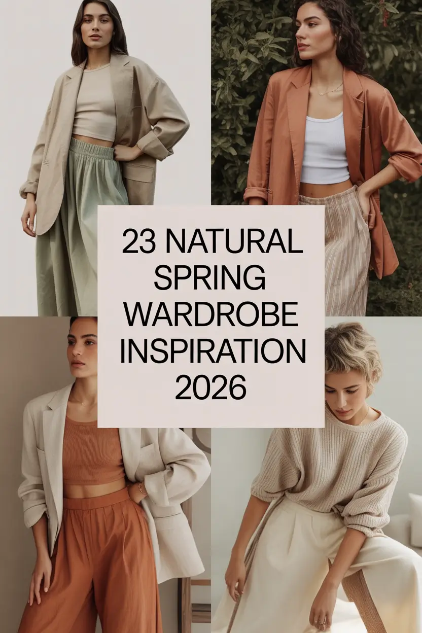 Natural Spring Wardrobe Inspiration 2026: Soft Aesthetic Ideas for a Light, Minimalist Capsule