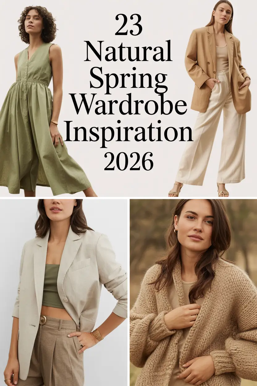 Natural Spring Wardrobe Inspiration 2026: Soft Aesthetic Ideas for a Light, Minimalist Capsule