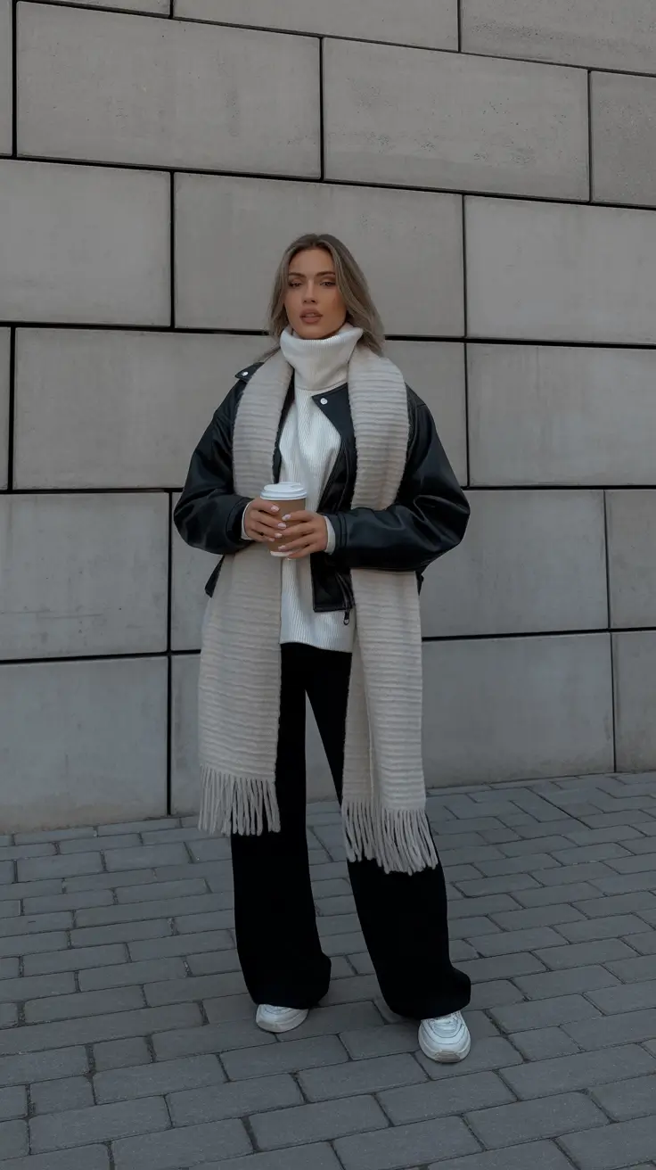 february-outfits-ideas Layered Neutrals with Urban Calm