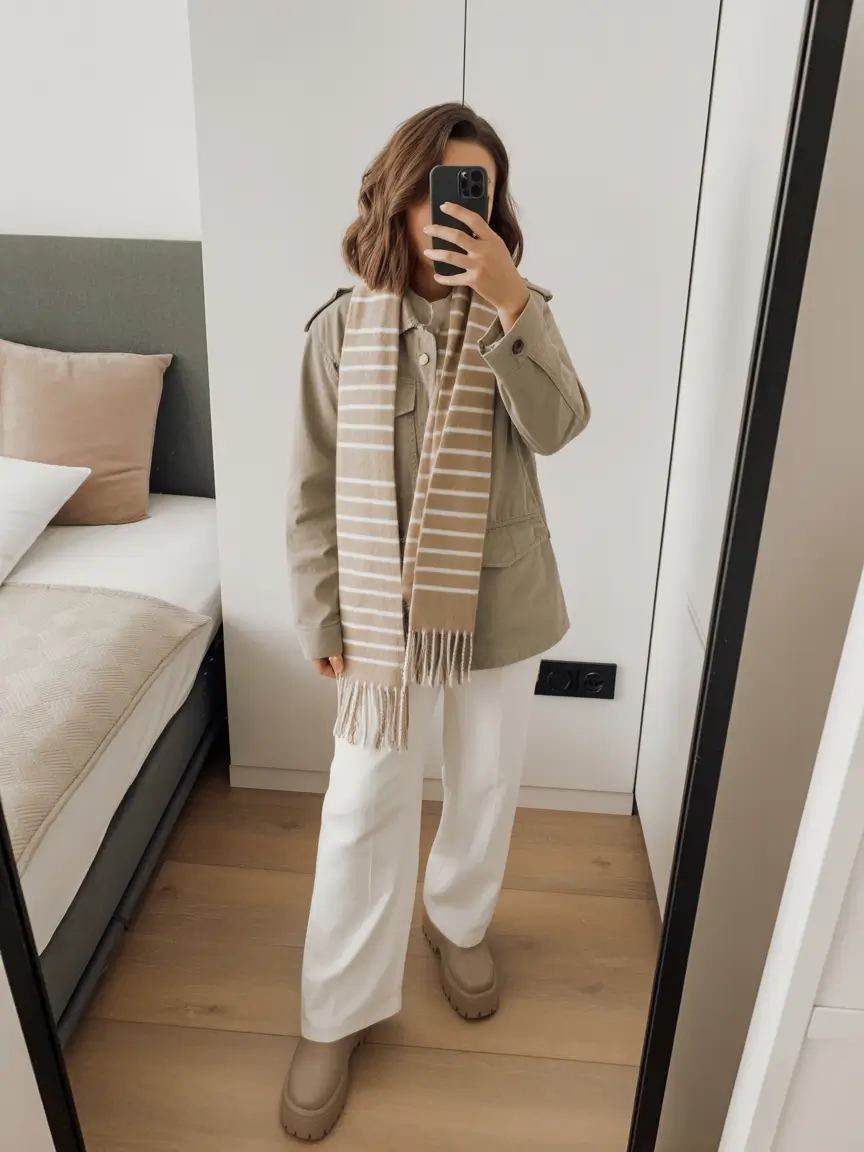 outfits-ideas-in-february Neutral Layers for Late-Winter Freshness