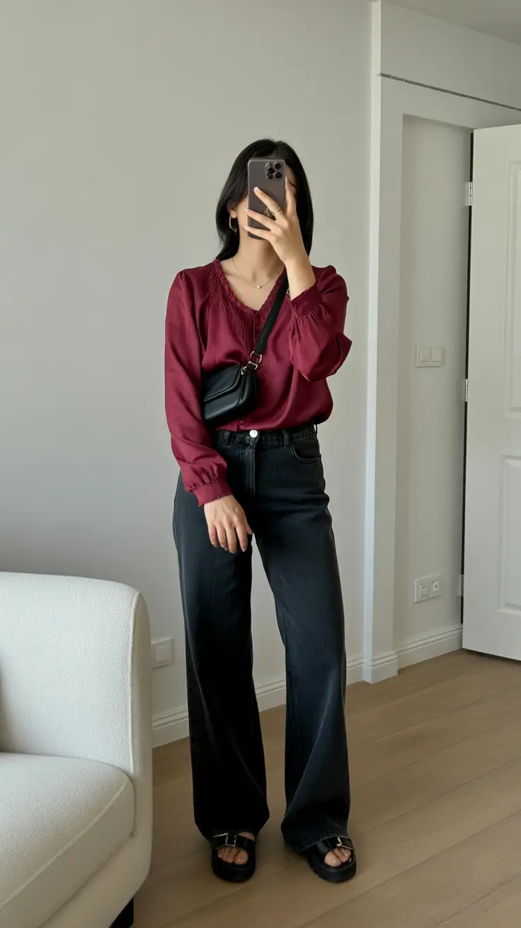 Simple Every Day Spring Outfits 2026 Deep warm tones that elevate casual spring outfits