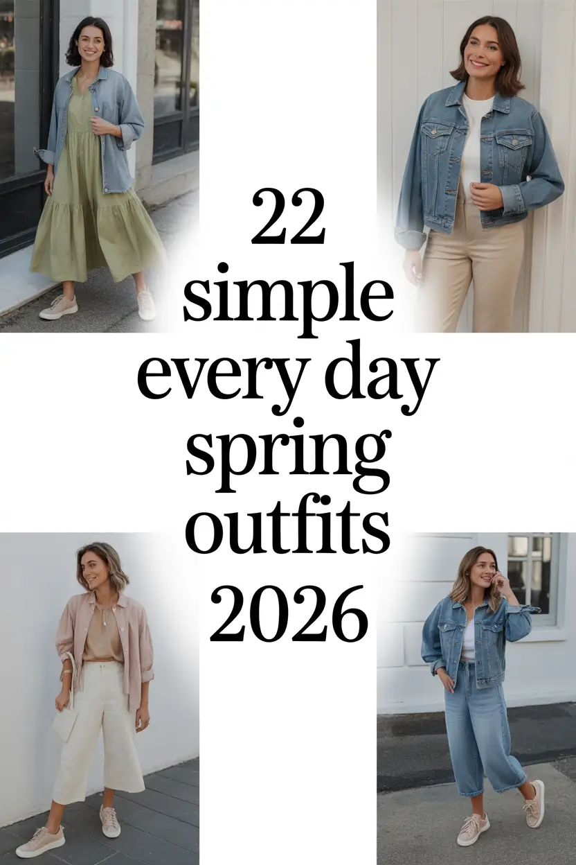 Simple Every Day Spring Outfits 2026: Fresh, Light & Trendy Looks for Women