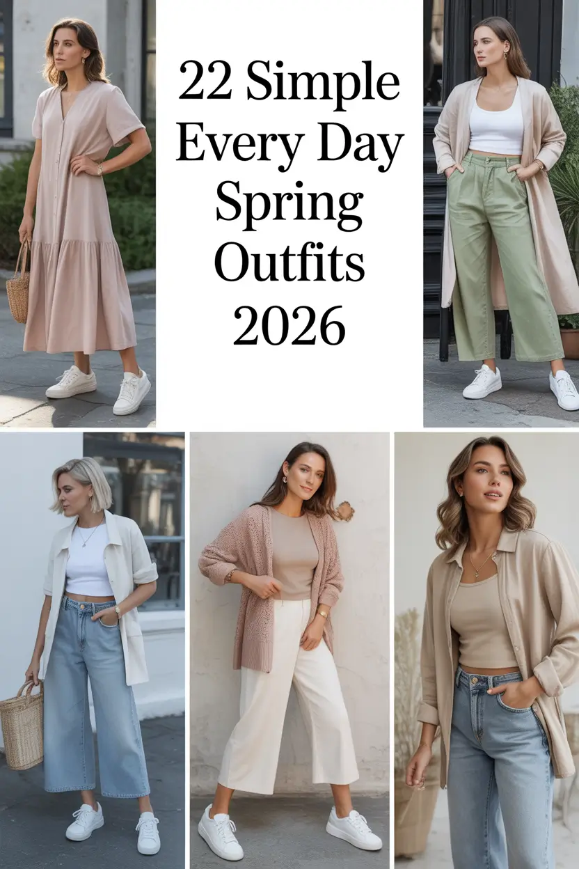 Simple Every Day Spring Outfits 2026: Fresh, Light & Trendy Looks for Women