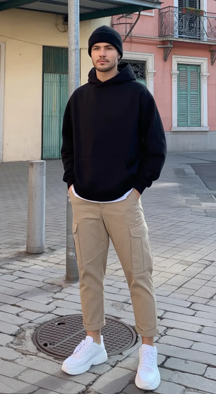 smart spring outfits for men 2026 Relaxed Cargo Comfort With Elevated Minimalism