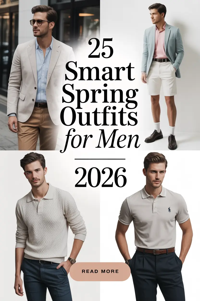 Smart Spring Outfits for Men 2026: Fresh, Classy & Modern Style Ideas for the New Season