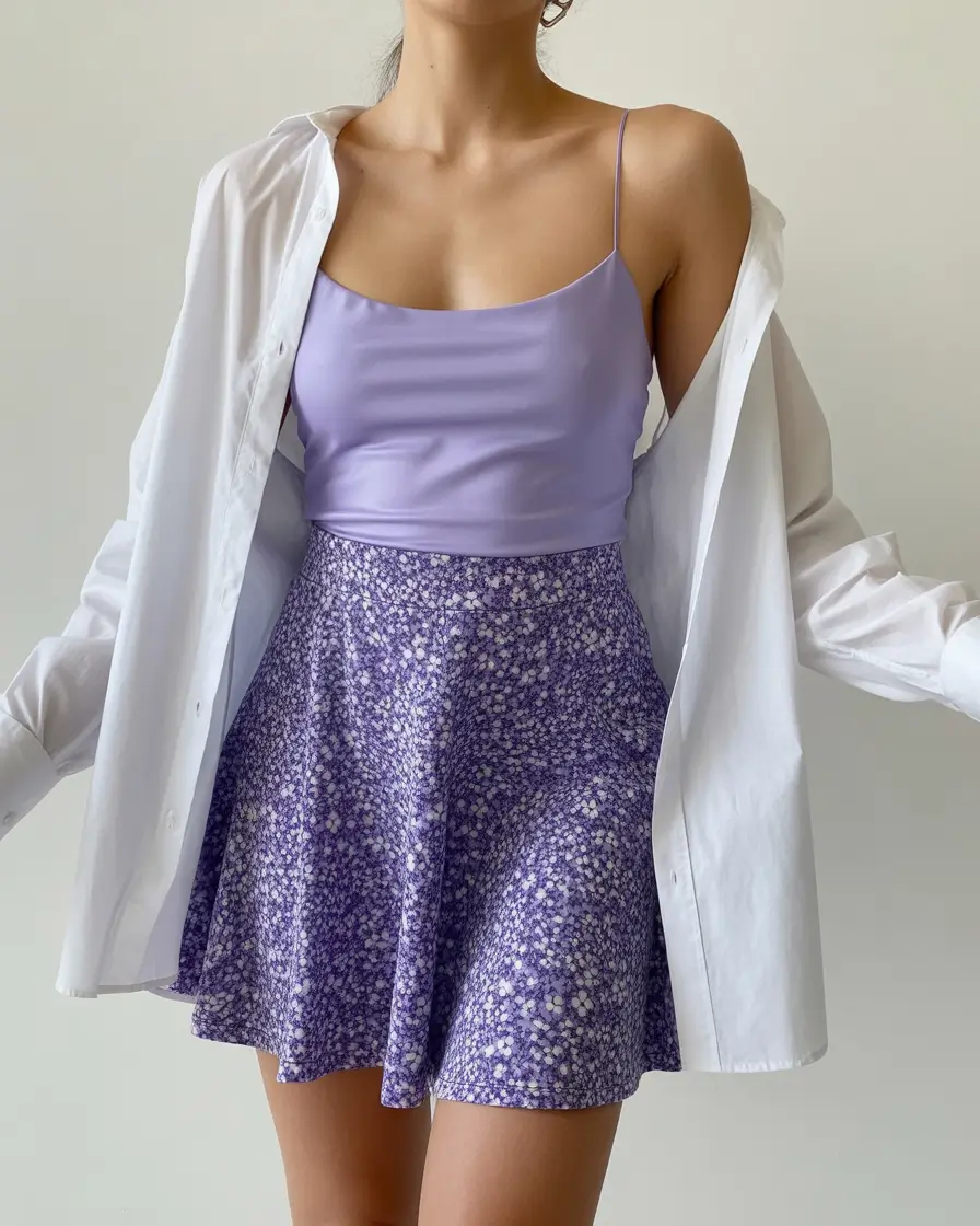stunning spring break outfit 2026 Lilac Bloom With A Soft Girl Spring Aesthetic