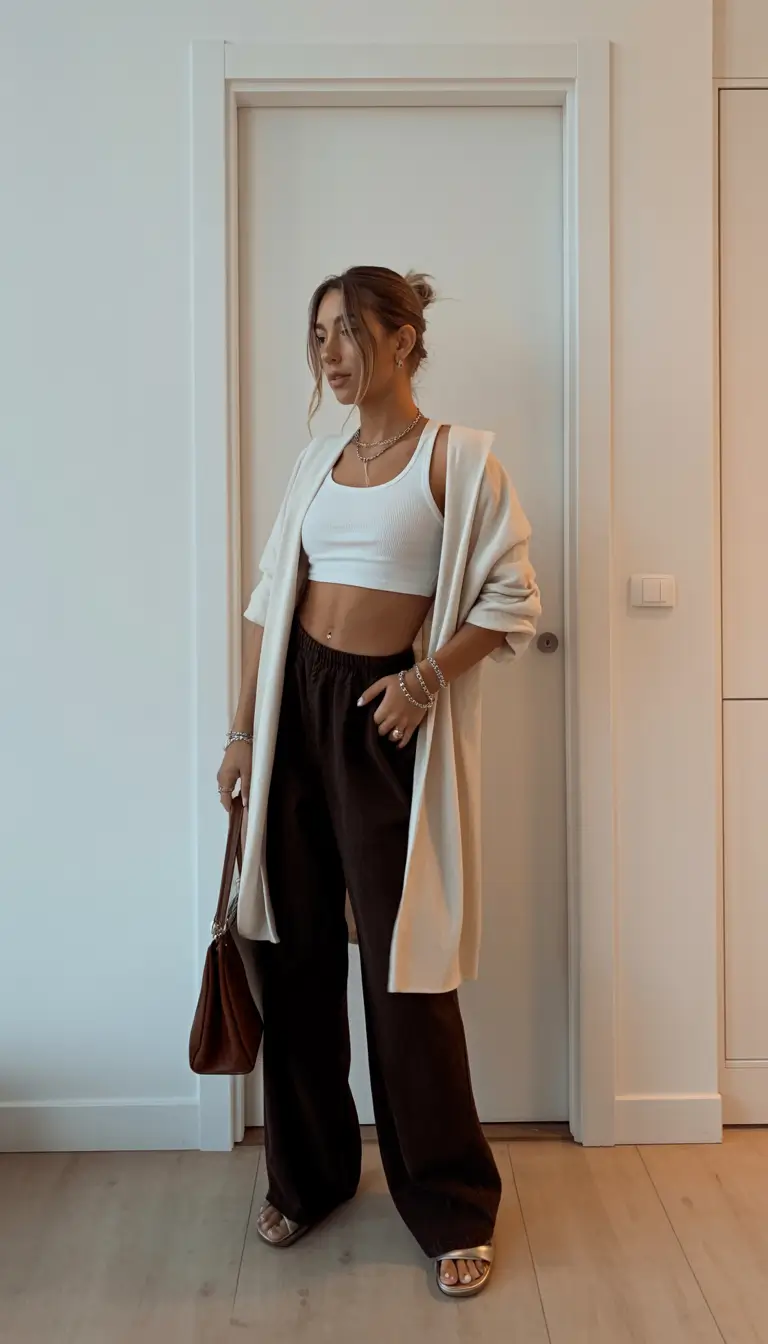 stylish spring outfits for sunday 2026 Warm Neutrals and Relaxed Layers for a Cozy Sunday Flow