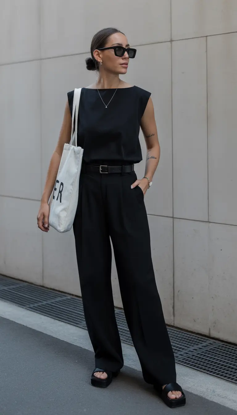 stylish spring outfits for sunday 2026 Polished Minimalism for a Chic Sunday in the City