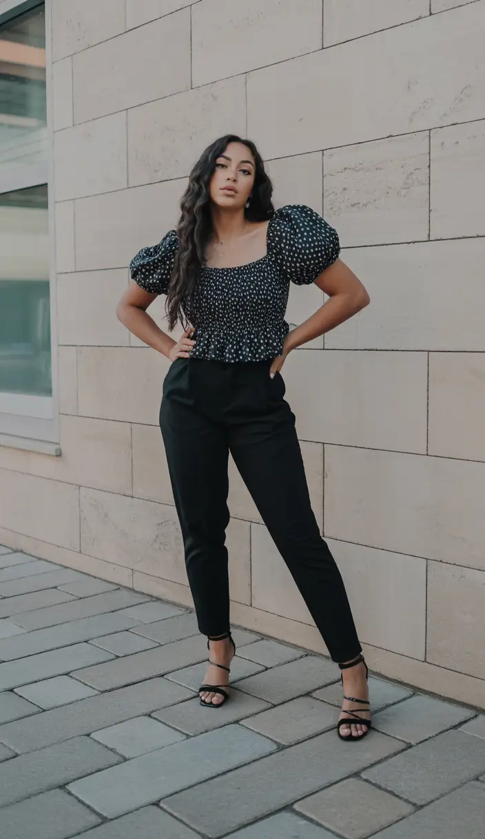 stylish spring outfits for sunday 2026 Modern Puff Sleeve Look for an Elevated Sunday Outing