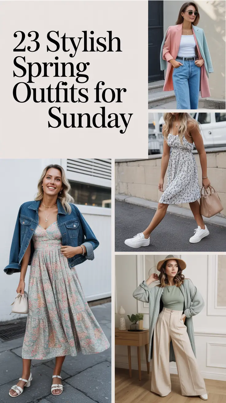 Stylish Spring Outfits for Sunday 2026: Fresh, Chic Ideas for Effortless Weekend Style
