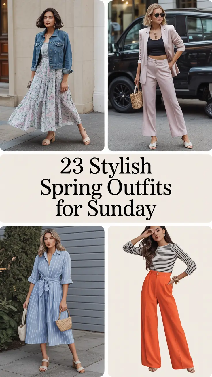 Stylish Spring Outfits for Sunday 2026: Fresh, Chic Ideas for Effortless Weekend Style