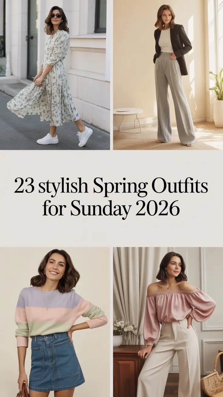 Stylish Spring Outfits for Sunday 2026: Fresh, Chic Ideas for Effortless Weekend Style