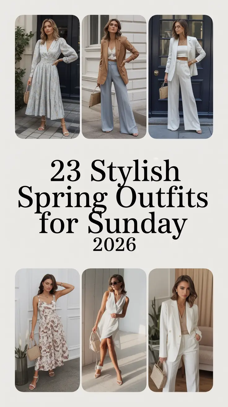 Stylish Spring Outfits for Sunday 2026: Fresh, Chic Ideas for Effortless Weekend Style