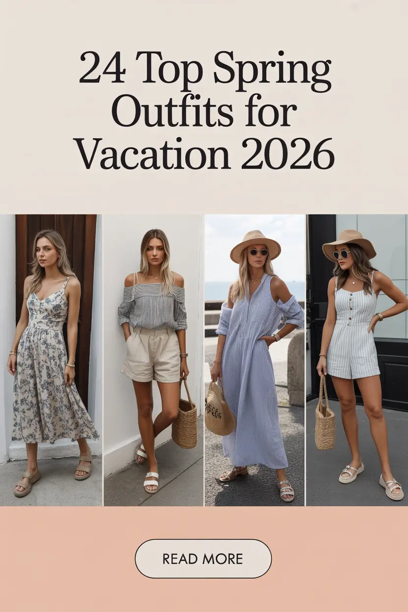 Top Spring Outfits for Vacation 2026: Fresh, Cute & Classy Inspo for Women