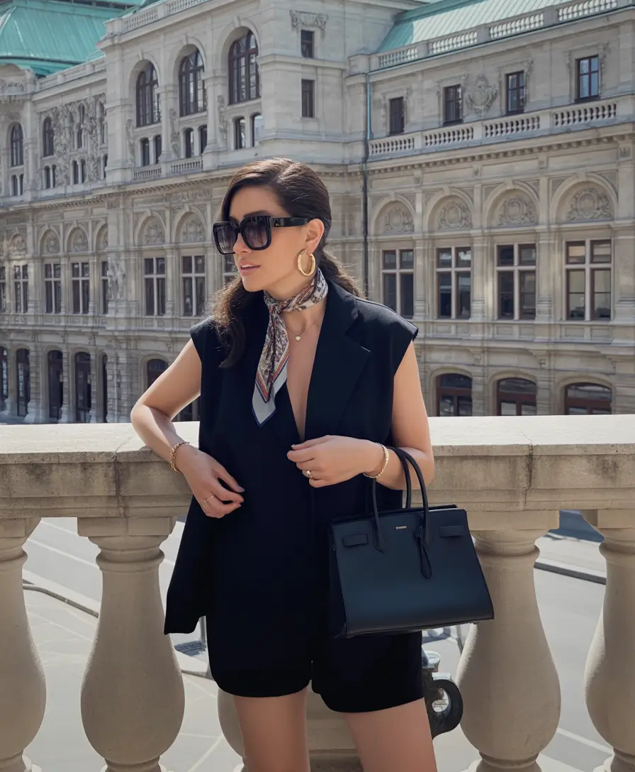 trendy spring outfit for Monday 2026 Timeless Black Suiting With Modern Spring Flair