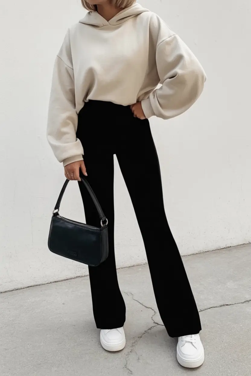 trendy spring outfit for Monday 2026 Cozy Hoodie With Soft Minimal Vibes