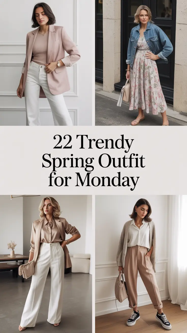 Trendy Spring Outfit for Monday 2026: Fresh Spring Outfit Ideas for Every Woman