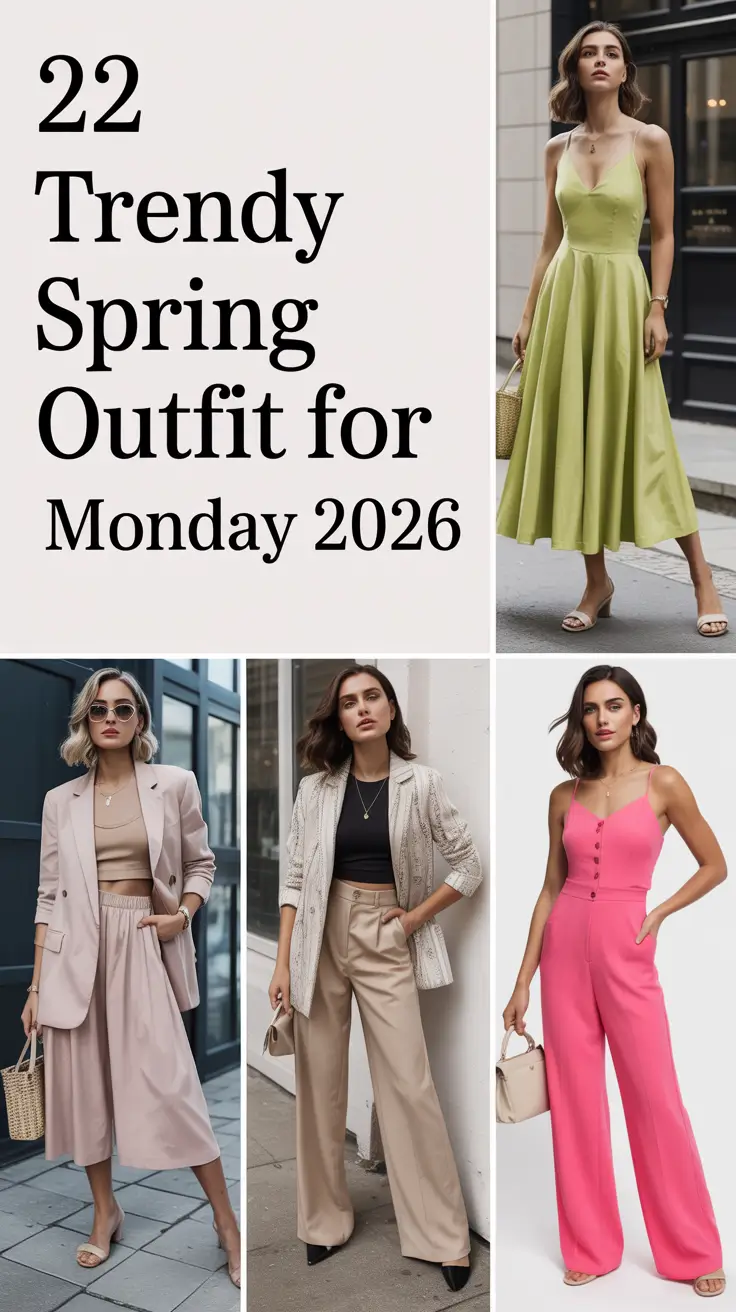 Trendy Spring Outfit for Monday 2026: Fresh Spring Outfit Ideas for Every Woman