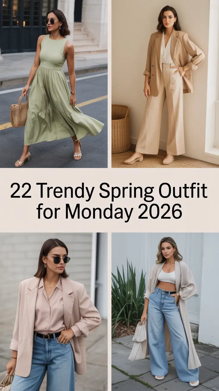 Trendy Spring Outfit for Monday 2026: Fresh Spring Outfit Ideas for Every Woman