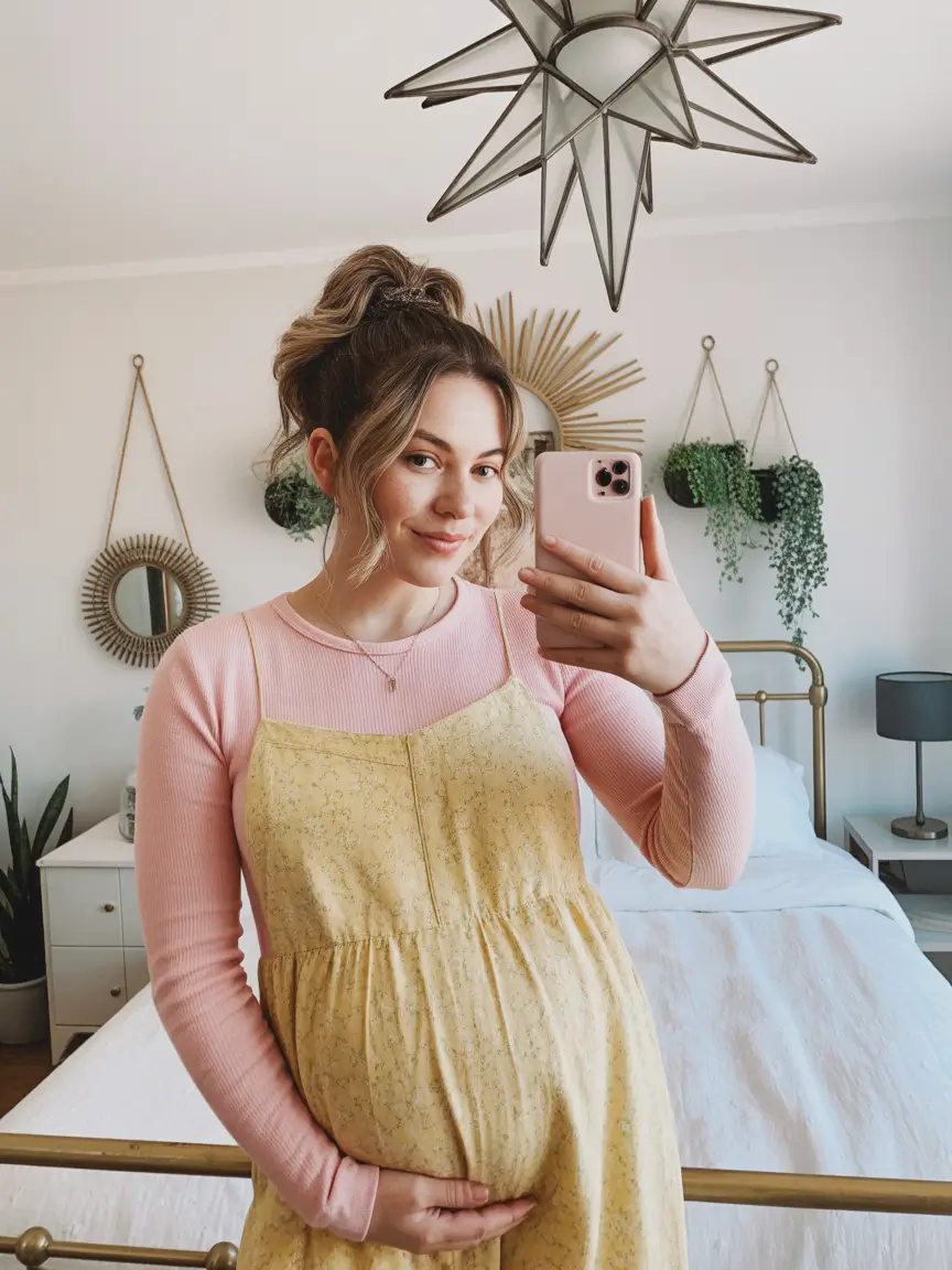 vibrant spring outfit for pregnant women 2026 Playful Spring Color for a Joyful Mood