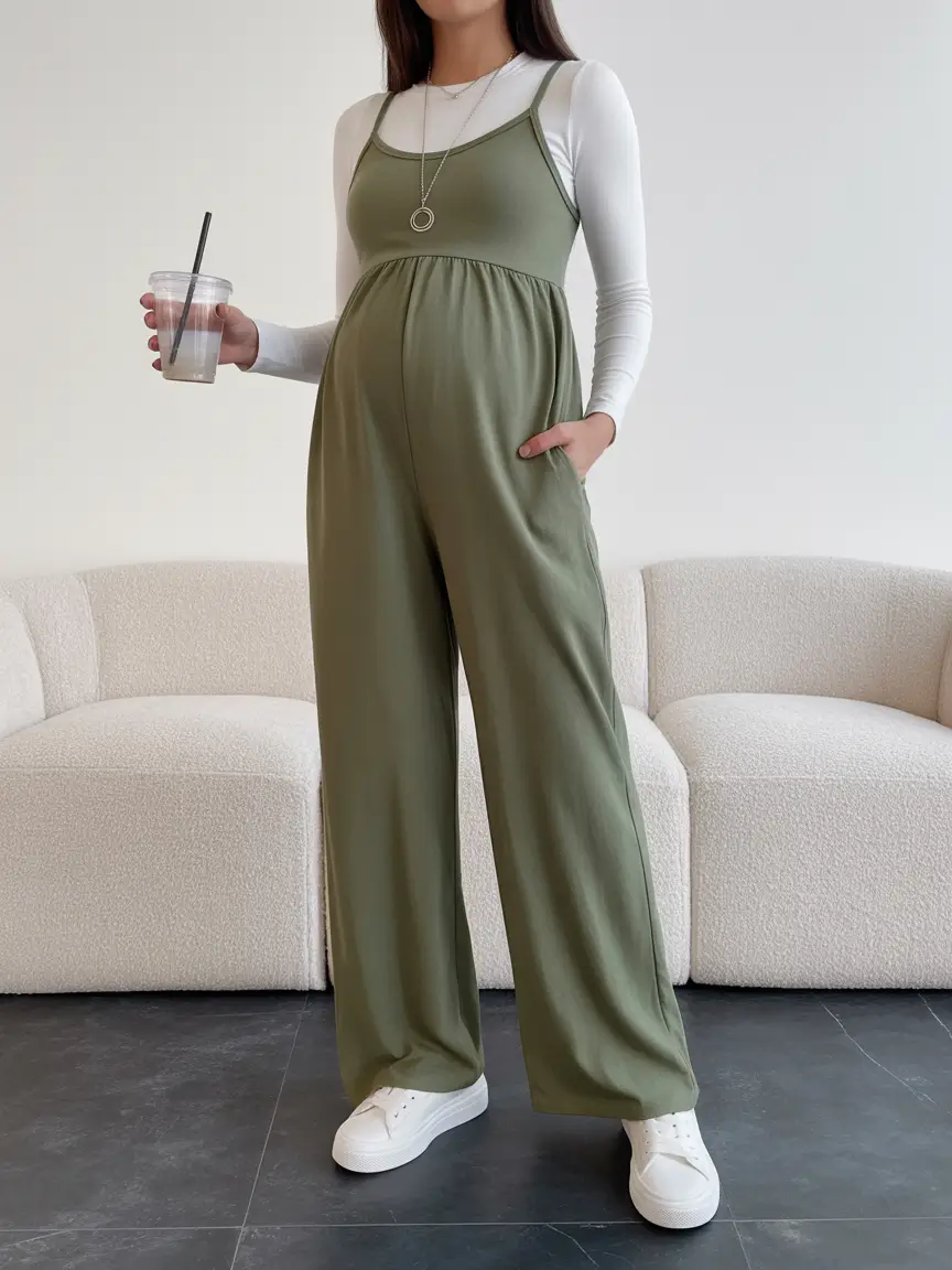 vibrant spring outfit for pregnant women 2026 Soft Minimalism with a Relaxed Spring Mood